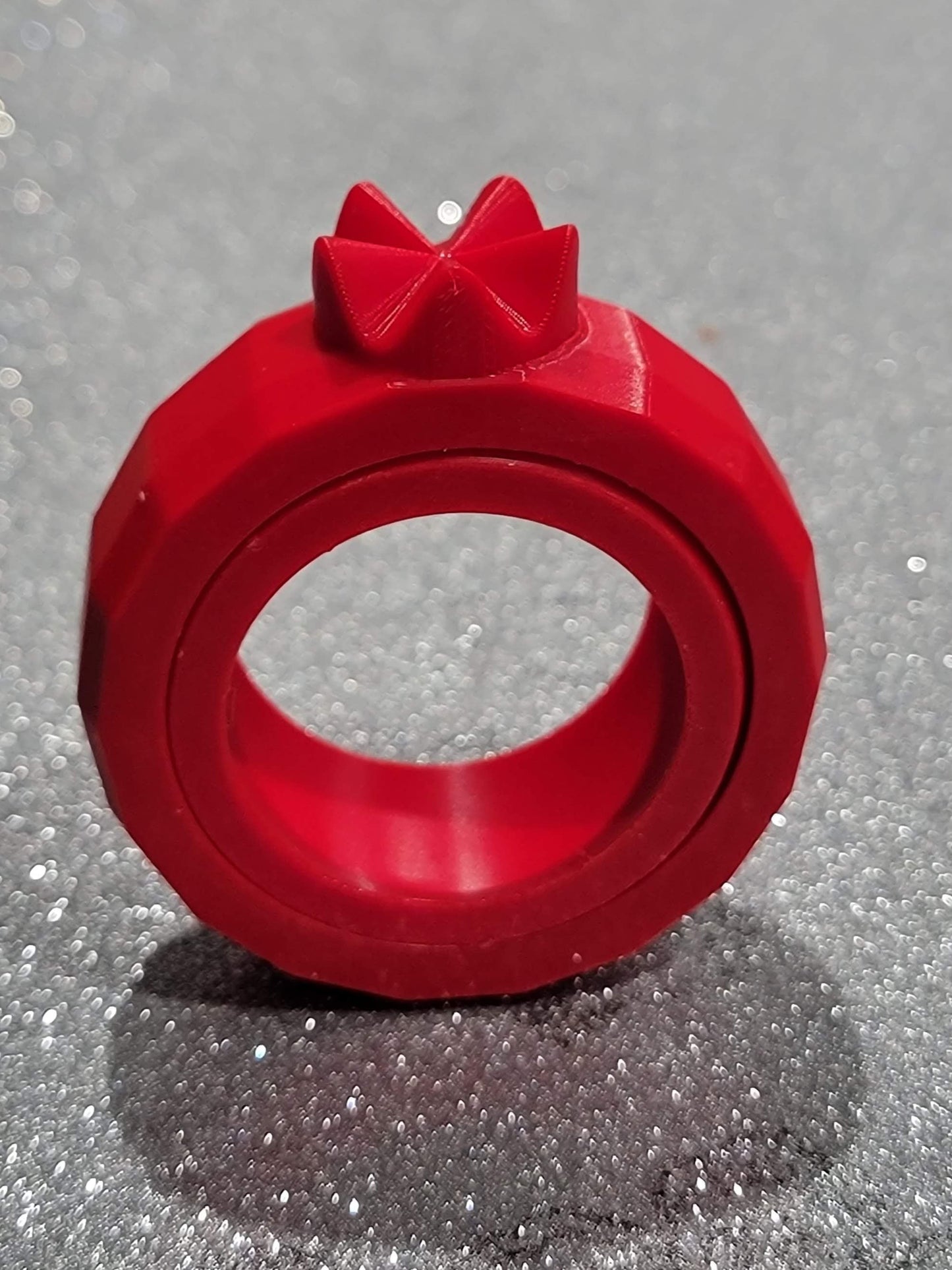 Geodesic Pomegranate Napkin Ring (Set of 4)