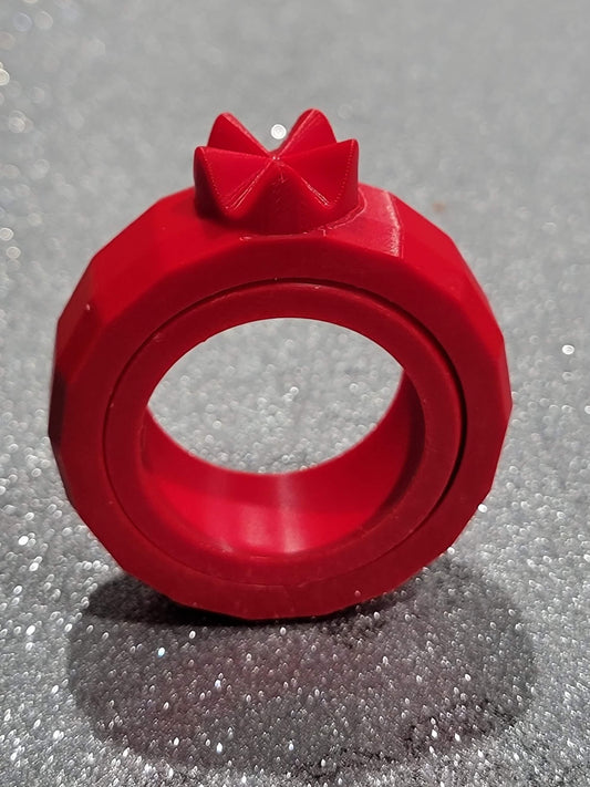 Geodesic Pomegranate Napkin Ring (Set of 4)